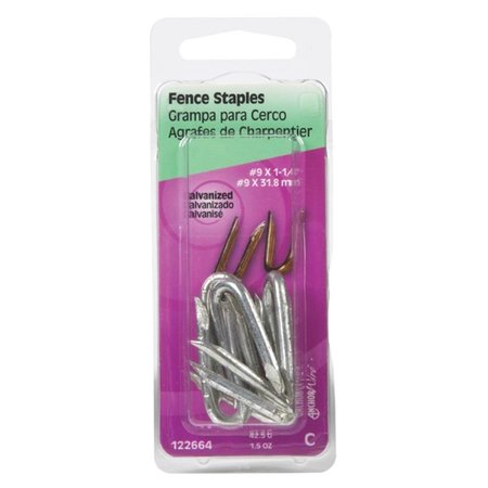 HILLMAN 122664 CD 1.5 Blued Fence Staples 1.25 in. - pack of 6 5335849